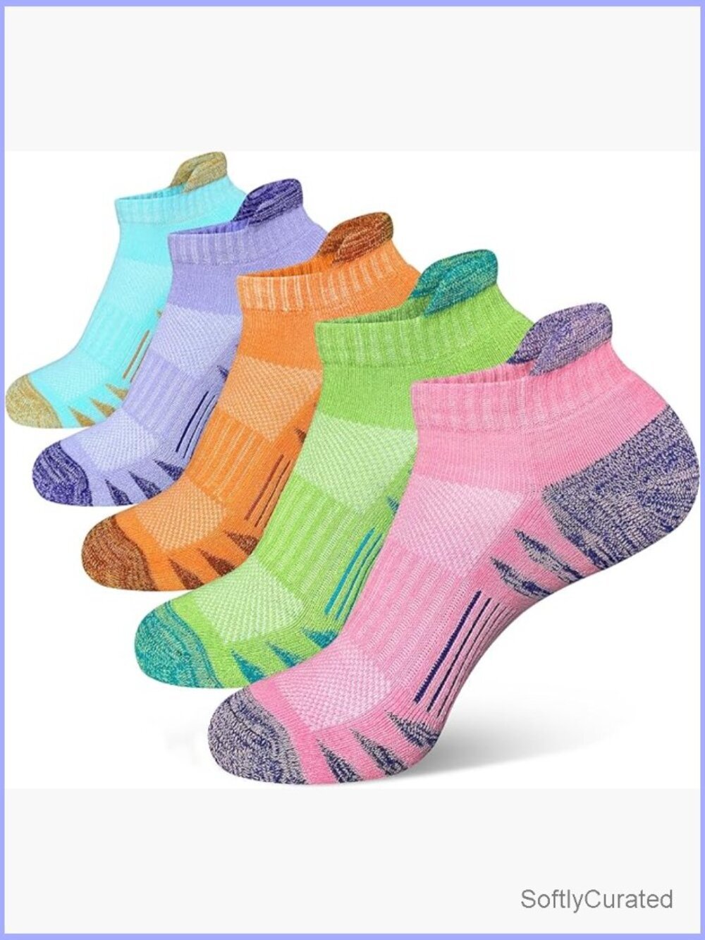 Womens Anti-Blister Thick Cushioned Wicking Odor Resist Athletic Running Socks